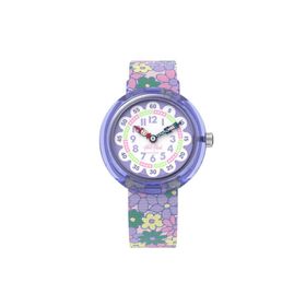 Flik Flak FBNP240 Mor Flower Fields Çocuk Kol Saati