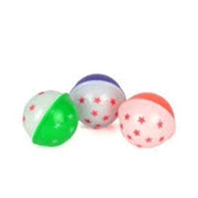 Flip 13 cm 3 Adet Renkli Zilli Kedi Oyun Topu