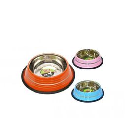 Flip Pet KE-3201PS Renkli Şeritli Mama Kabı