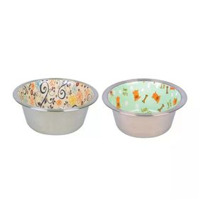 Flip Seramik Kaplı 945 ml Çelik Mama Kabı