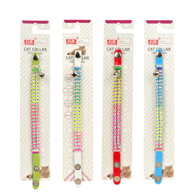 Flip Taşlı Karışık Renkli 20 cm Kedi Boyun Tasması