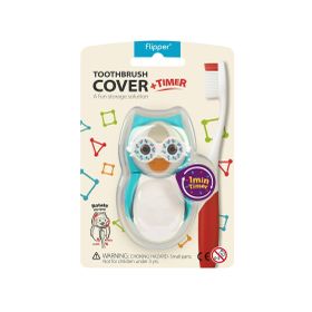 Flipper FLR-OWL-STY Mavi Kum Saatli Hijyenik Dış Fırçası Saklama Kabı