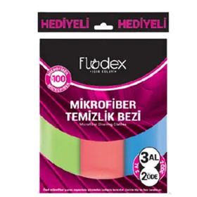 Flodex 3'lü Mikrofiber Temizlik Bezi