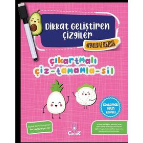 Floki Çocuk Yayınları Dikkat Geliştiren Çizgiler-Meyveler ve Sebzeler