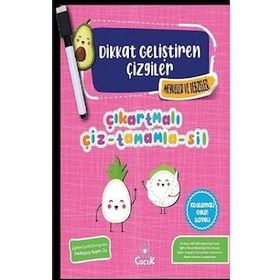 Floki Çocuk Yayınları Dikkat Geliştiren Çizgiler-Meyveler ve Sebzeler