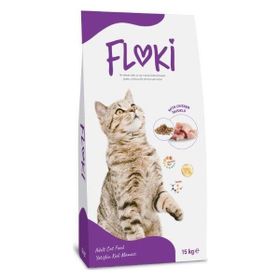 Floki Tavuk Eti İçeren 15 kg Kedi Maması