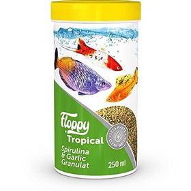 Floppy FLP011 250 ml Tropical Spirulina & Garlic Granulat Balık Yemi