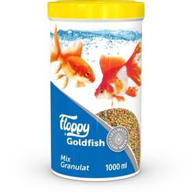 Floppy Goldfish Mix Japon Balıkları İçin 1000 ml Akvaryum Granül Yemi