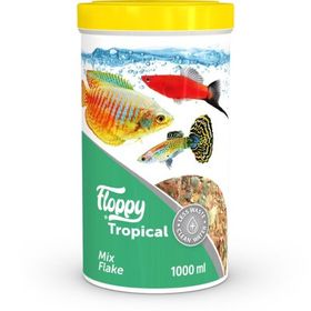 Floppy Tropical Mix 1000 ml Akvaryum Pul Balık Yemi