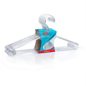 Flora F075 6'lı Büyük Kristal Elbise Askısı