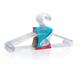 Flora F075 6'lı Büyük Kristal Elbise Askısı