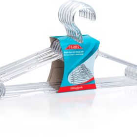 Flora F075 6'lı Büyük Kristal Elbise Askısı