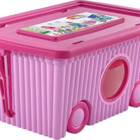 Flora F384 Trendy 40 lt Tekerlekli Oyuncak Kutusu