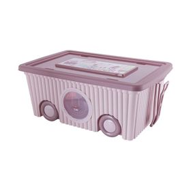 Flora F384 Trendy Pembe 40 lt Tekerlekli Oyuncak Kutusu