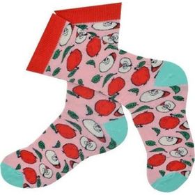 Flora Pembe 41/44 Elma Desenli Hareketli Erkek Çorap