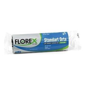 Florex 55x60 cm 20 Yaprak 1 Rulo Siyah Çöp Torbası (3 adet)