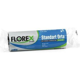Florex 55x60 cm 20 Yaprak 1 Rulo Siyah Çöp Torbası (3 adet)