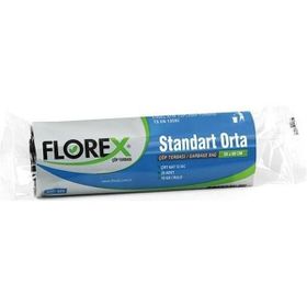 Florex 55x60 cm 20 Yaprak 1 Rulo Siyah Çöp Torbası (3 adet)