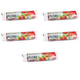 Florex 55x60 cm Büzgülü Çilek Kokulu Orta Boy Çöp Poşeti