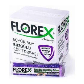 Florex 65 x 70 cm Büzgülü Lavanta Kokulu Çöp Poşeti (5 adet)