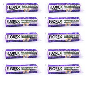 Florex 65 x 70 cm Büzgülü Lavanta Kokulu Çöp Poşeti (5 adet)