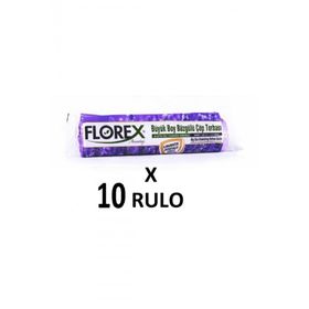 Florex 65 x 70 cm Büzgülü Lavanta Kokulu Çöp Poşeti (5 adet)