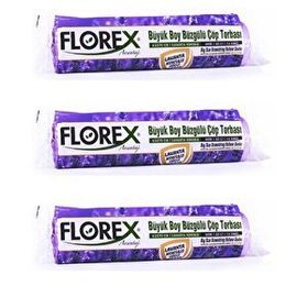 Florex 65 x 70 cm Büzgülü Lavanta Kokulu Çöp Poşeti (5 adet)