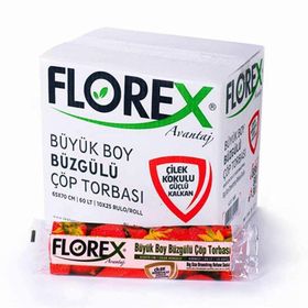Florex 65 x 70 cm Büzgülü Lavanta Kokulu Çöp Poşeti (5 adet)