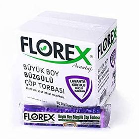 Florex 65 x 70 cm Büzgülü Lavanta Kokulu Çöp Poşeti (5 adet)