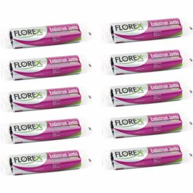Florex 80 x 110 cm - 10 Adet Endüstriyel Jumbo Boy Çöp Torbası
