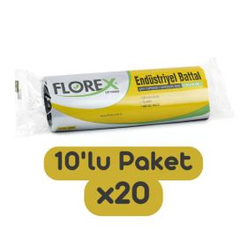 Florex Endüstriyel Battal Boy Çöp Poşeti 72x95 cm 10 Adet Siyah 1 paket