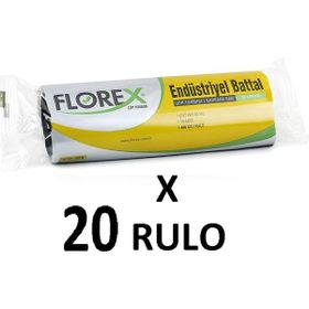 Florex Endüstriyel Battal Boy Çöp Poşeti 72x95 cm 10 Adet Siyah 1 paket