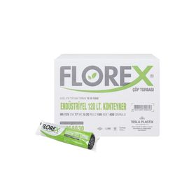 Florex Endüstriyel Konteyner Boy Çöp Torbası 120 lt Siyah 90 x 125 cm 1 paket (5 adet)