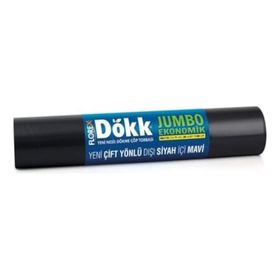 Florex Mavi Siyah 80x110 cm Dökk Ekonomik Jumbo Boy Çöp Torbası
