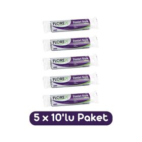 Florex Standart Büyük Boy 65x80 cm Mavi Çöp Poşeti 1 paket (5 adet)