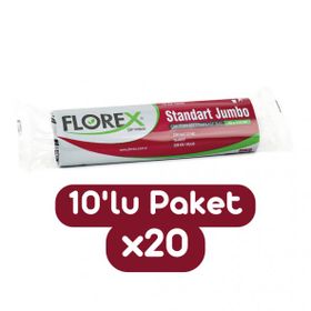 Florex Standart Çöp Torbası Jumbo Boy 80x110 cm 1 rulo (10 adet)