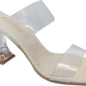 Florin 905 Şeffaf Sivri Uzun Topuklu Fashion Kadın Terlik