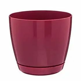 Floris 14 cm Bordo Tabaklı Saksı