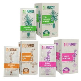 Florist Yeşil Yapraklı Çiçekli Ve Orkide Bitki Besleme 3'Lü Set