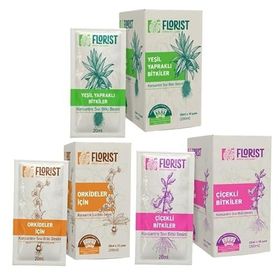 Florist Yeşil Yapraklı Çiçekli Ve Orkide Bitki Besleme 3'Lü Set