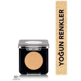 Flormar 001 Golden Star Mono Yüksek Pigmentli ve Doğal Işıltılı Kompakt Göz Farı