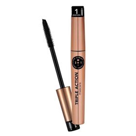 Flormar 001 Triple Action 3 Etki 1 Arada Ayarlanabilir Fırçalı Siyah Maskara