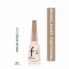 Flormar 001 Vanilla Cream Kahve Tonlu Oje