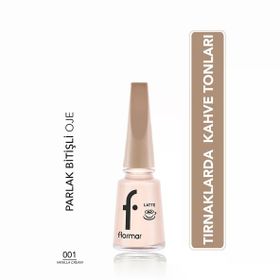 Flormar 001 Vanilla Cream Kahve Tonlu Oje