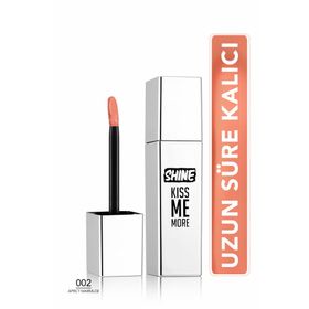 Flormar 002 Apricot Marmalade Shine Kiss Me More Uzun Sure Kalici Parlak Bitisli Likit Ruj