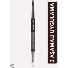 Flormar 002 Auburn Triple Brow Kaş Kalemi
