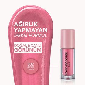 Flormar 002 Immortal Flower Mood Booster Yoğun Renk Veren Doğal Işıltılı Allık