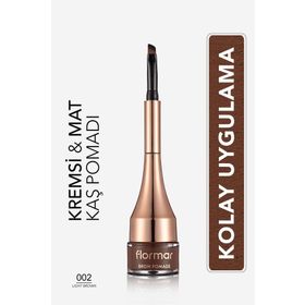 Flormar 002 Light Brown Kaş Pomadı