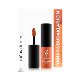 Flormar 003 Apricot Marmelade Lip Cheek Doğal Mat Bitişli Nemlendirici