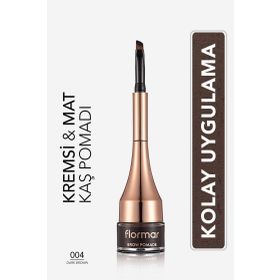 Flormar 004 Dark Brown Kaş Pomadı